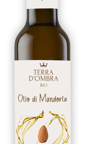 OLEJ MIGDAŁOWY TŁOCZONY NA ZIMNO BIO 250 ml - TERRA D'OMBRA