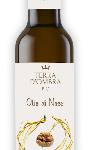 OLEJ Z ORZECHÓW WŁOSKICH TŁOCZONY NA ZIMNO BIO 250 ml - TERRA D'OMBRA