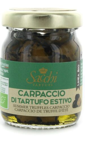 CARPACCIO Z CZARNEJ TRUFLI LETNIEJ BIO 50 g - SACCHI TARTUFI