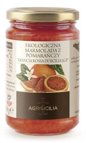 MARMOLADA Z CZERWONYCH POMARAŃCZY BIO 360 g - AGRISICILIA