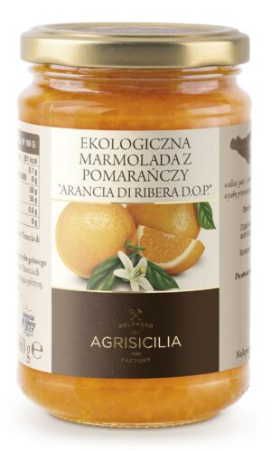 MARMOLADA Z POMARAŃCZY SYCYLIJSKICH BIO 360 g - AGRISICILIA