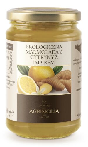 MARMOLADA Z CYTRYN Z IMBIREM BIO 360 g - AGRISICILIA