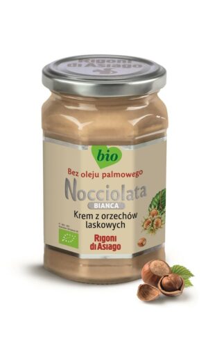 KREM Z ORZECHÓW LASKOWYCH BIAŁY BEZGLUTENOWY BIO 250 g - RIGONI DI ASIAGO (NOCCIOLATA)