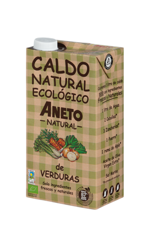 BULION WARZYWNY W PŁYNIE BEZGLUTENOWY BIO 1 L - ANETO NATURAL