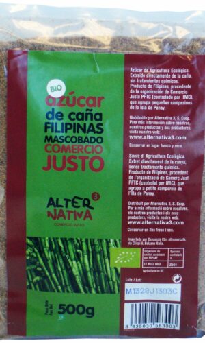 CUKIER TRZCINOWY MASCOBADO BEZGLUTENOWY BIO 500 g - ALTERNATIVA