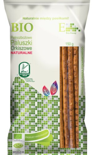 PALUSZKI ORKISZOWE PEŁNOZIARNISTE NATURALNE BIO 150 g - ENVOY