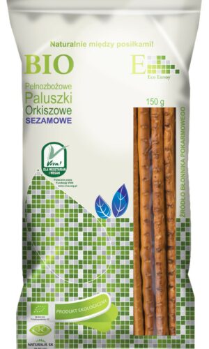 PALUSZKI ORKISZOWE PEŁNOZIARNISTE Z SEZAMEM BIO 150 g - ENVOY