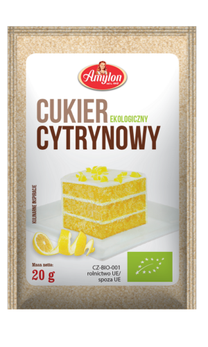 CUKIER CYTRYNOWY BEZGLUTENOWY BIO 20 g - AMYLON