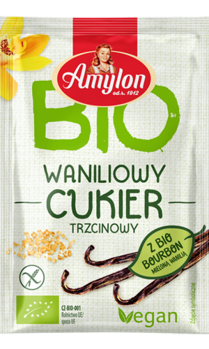 CUKIER Z WANILIĄ BOURBON BEZGLUTENOWY BIO 8 g - AMYLON