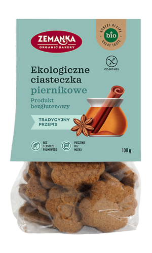 CIASTKA PIERNIKOWE BEZGLUTENOWE BIO 100 g - ZEMANKA