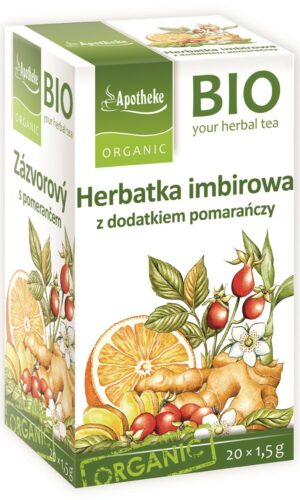 HERBATKA IMBIR - POMARAŃCZA BIO (20 x 1,5 g) 30 g - APOTHEKE