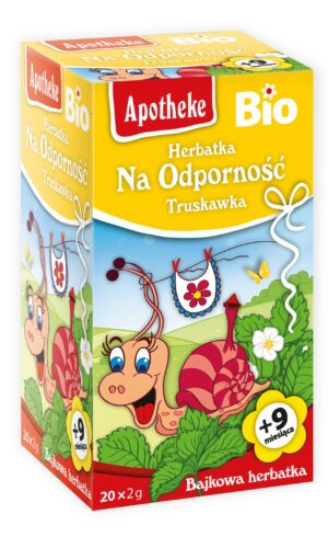 HERBATKA DLA DZIECI - NA ODPORNOŚĆ TRUSKAWKA PO 9 MIESIĄCU BIO (20 x 2 g) 40 g - APOTHEKE