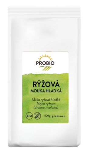 MĄKA RYŻOWA DROBNO MIELONA BEZGLUTENOWA BIO 500 g - PROBIO