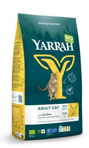 (DLA KOTA DOROSŁEGO) KARMA Z KURCZAKIEM BIO 800 g - YARRAH