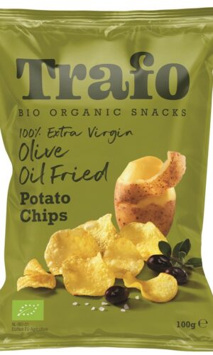 CHIPSY ZIEMNIACZANE SMAŻONE NA OLIWIE Z OLIWEK BIO 100 g - TRAFO