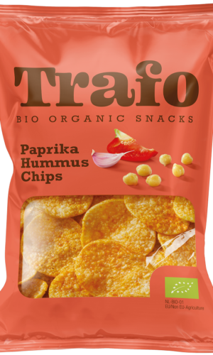 CHIPSY Z CIECIERZYCY PAPRYKOWO - CZOSNKOWE BIO 75 g - TRAFO
