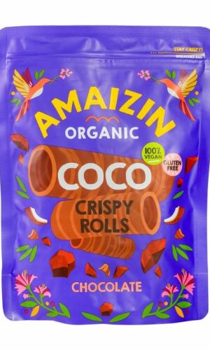 RURKI WAFLOWE KOKOSOWO - CZEKOLADOWE BEZGLUTENOWE BIO 140 g - AMAIZIN