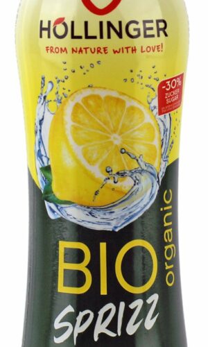 NAPÓJ GAZOWANY CYTRYNOWY 30 % MNIEJ CUKRU BIO 500 ml - HOLLINGER