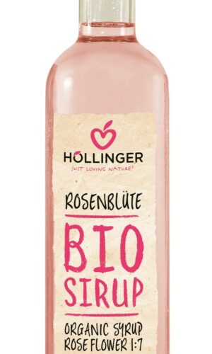 SYROP O SMAKU RÓŻANYM BIO 500 ml - HOLLINGER