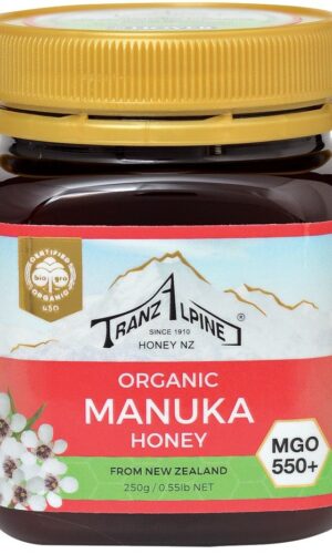 MIÓD MANUKA MGO 550+ BIO 250 g - TRANZALPINE