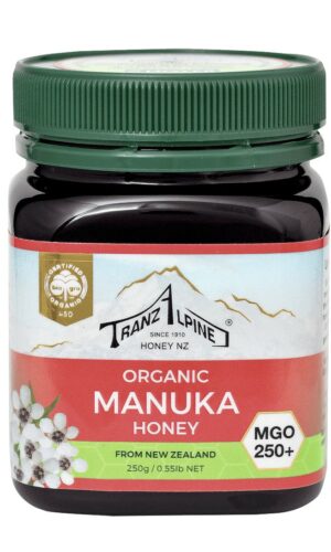 MIÓD MANUKA MGO 250+ BIO 250 g - TRANZALPINE