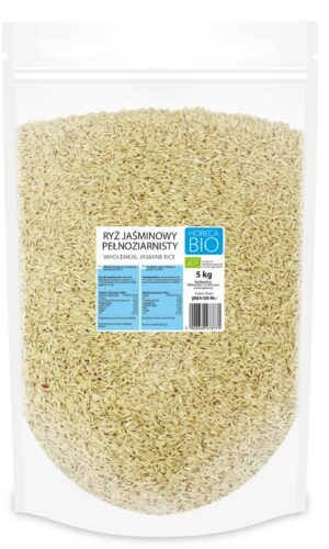 RYŻ JAŚMINOWY PEŁNOZIARNISTY BIO 5 kg - HORECA (BIO PLANET)
